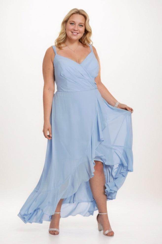 A-Line Maxi Chiffon Bridesmaid Dress CB0771 - COCOMELODY